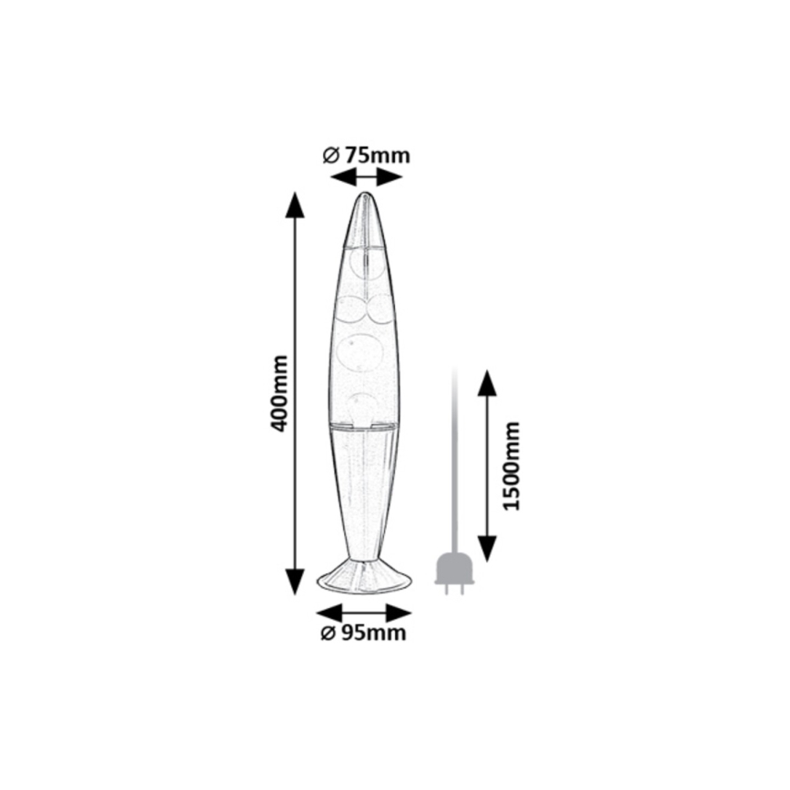 Rabalux - LED Laavalamppu LED/25W/230V