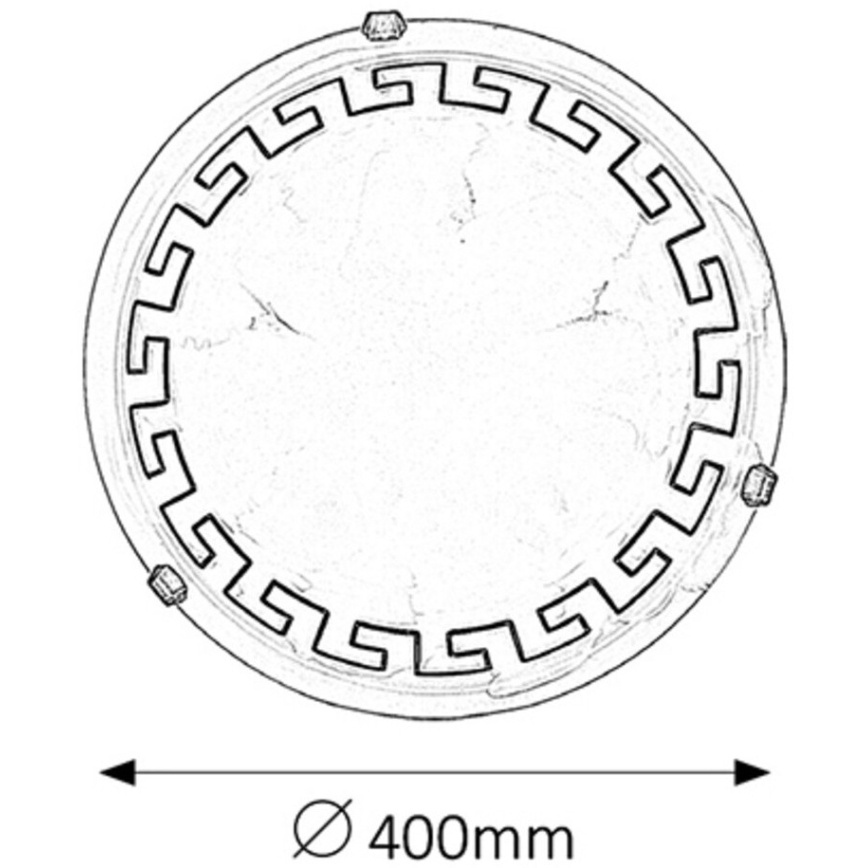 Rabalux - Kattovalo 2xE27/60W/230V