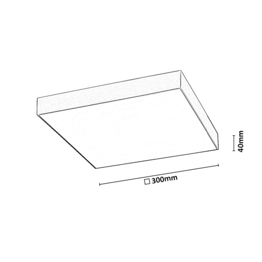 Rabalux - Kylpyhuoneen LED-kattovalaisin LED/24W/230V 2800/4000/6000K IP44