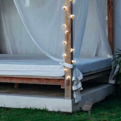 Rabalux - LED-aurinkoketju 20xLED/0,06W/1,2V IP44 600 mAh