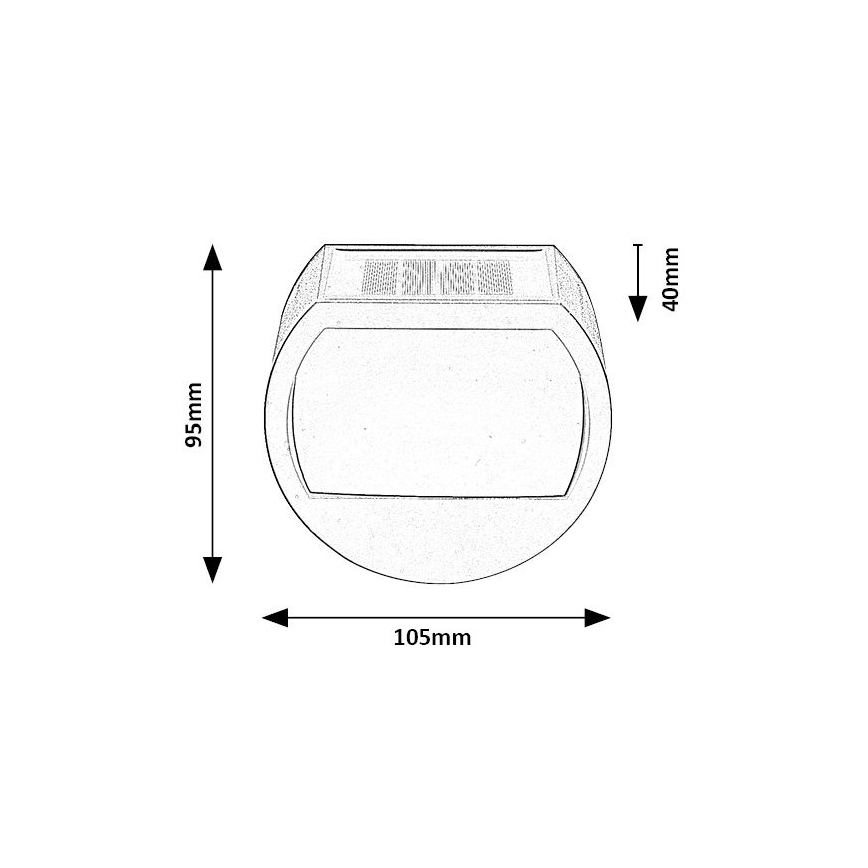Rabalux - LED aurinkokennovalo anturilla LED/0,5W/1,2V IP44