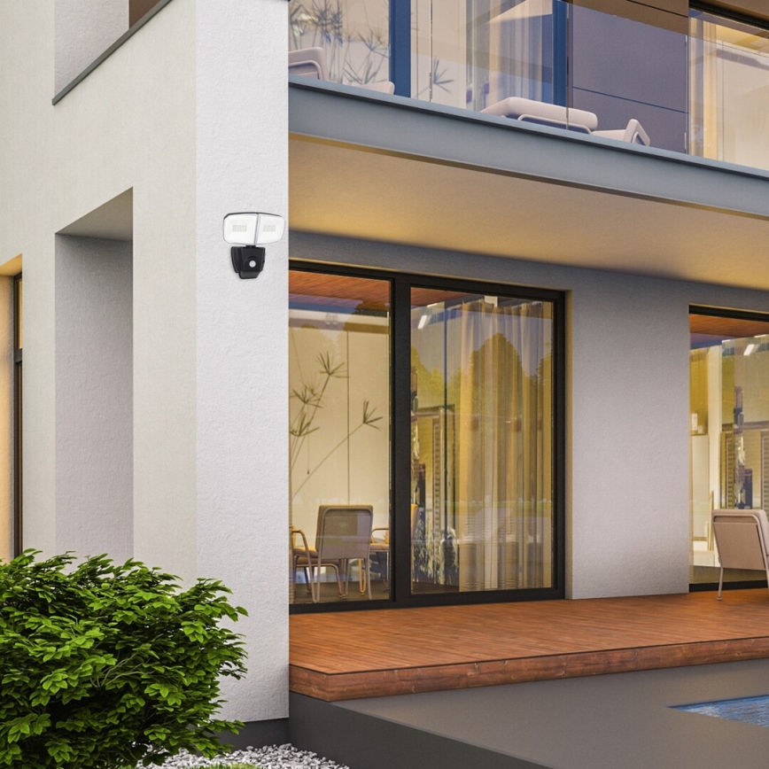 Rabalux - LED-aurinkovalonheitin anturilla LED/12W/3,7V IP44