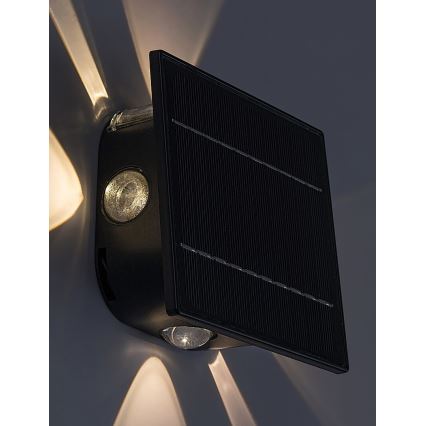 Rabalux - LED himmennettävä aurinkokäyttöinen seinävalaisin LED/0,5W/3,7V 3000K/6000K IP54 1300 mAh
