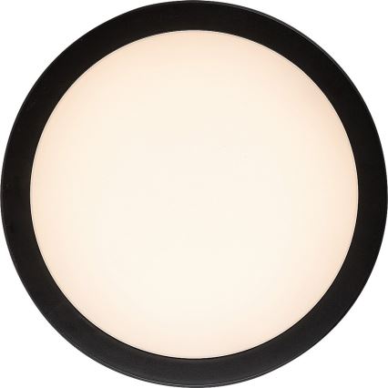 Rabalux - LED-kylpyhuoneen kattovalaisin LED/28W/230V 3000/4000/6500K IP54 musta halkaisija 30 cm