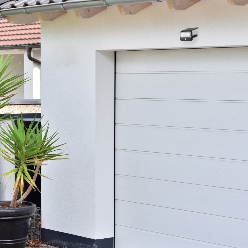 Rabalux - LED aurinkokennoseinävalaisin sensorilla LED/7W/3,7V IP54 musta 3000 mAh