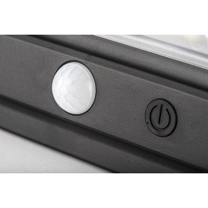 Rabalux - LED aurinkokennoseinävalaisin sensorilla LED/7W/3,7V IP54 musta 3000 mAh