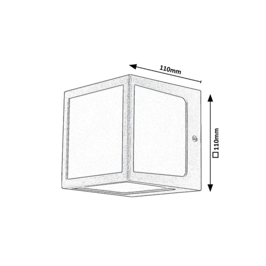 Rabalux - LED Ulkoseinävalaisin LED/10W/230V IP54 antrasiitti