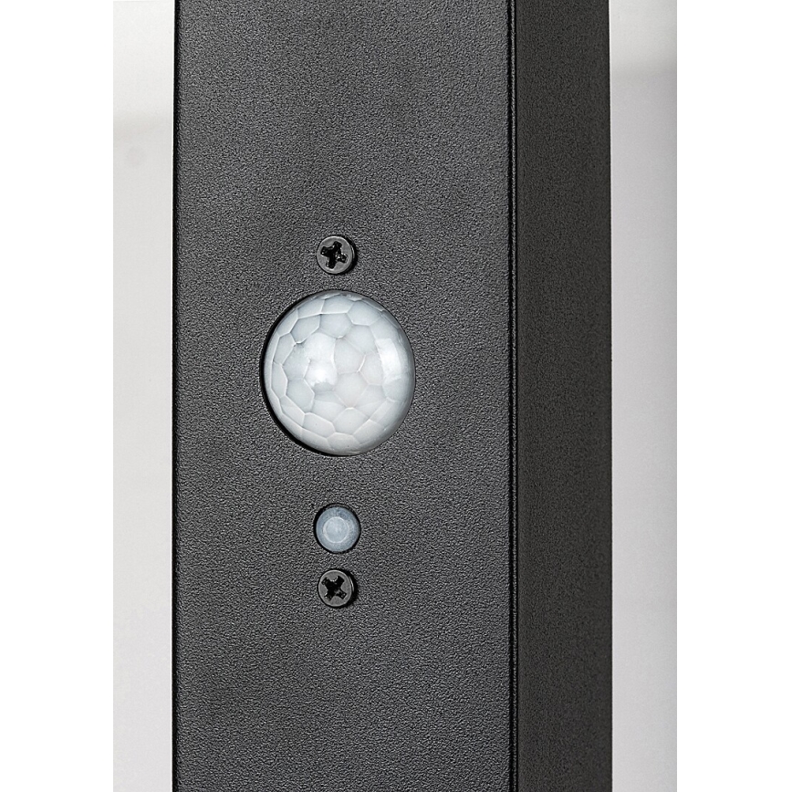 Rabalux - LED aurinkokennovalo anturilla LED/4W/3,7V IP44 musta 2200 mAh