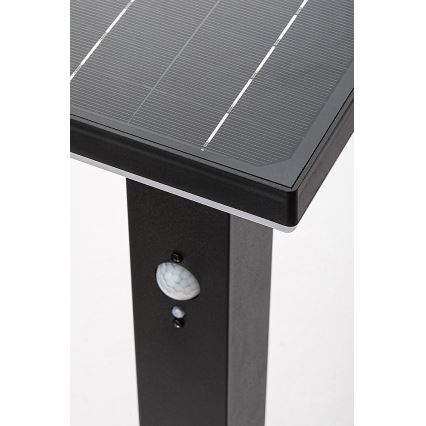 Rabalux - LED aurinkokennovalo anturilla LED/4W/3,7V IP44 musta 2200 mAh