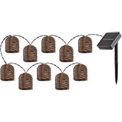Rabalux - LED aurinkoketju 10xLED/0,6W/1,2V 5 m IP44 600 mAh