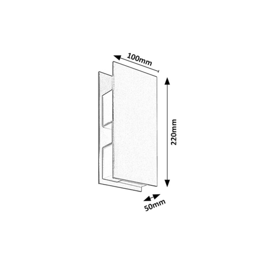 Rabalux - LED ulkoseinävalaisin LED/13W/230V IP65 antrasiitti