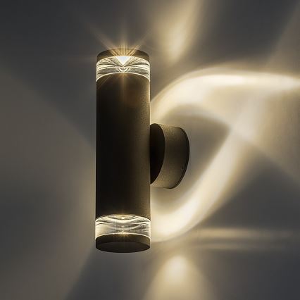 Rabalux - Ulkoseinävalaisin 2xGU10/10W/230V IP54 antrasiitti