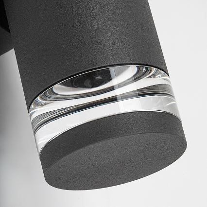 Rabalux - Ulkoseinävalaisin 2xGU10/10W/230V IP54 antrasiitti