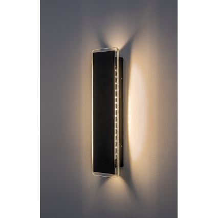 Rabalux - ulkokäyttöinen LED-seinävalaisin, 18 W, 230 V, IP54, musta