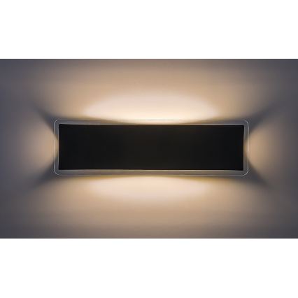 Rabalux - ulkokäyttöinen LED-seinävalaisin, 18 W, 230 V, IP54, musta