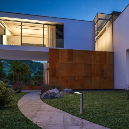 Rabalux - LED himmennettävä aurinkokäyttöinen ulkovalaisin sensorilla LED/4,4W/3,7V IP54 antrasiitti 2200 mAh