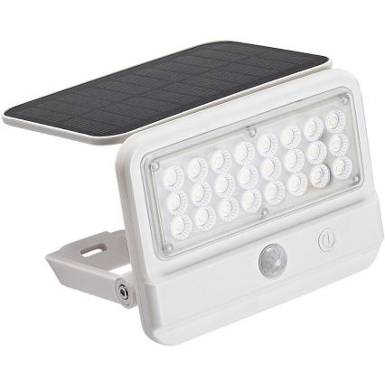 Rabalux - LED aurinkokennoseinävalaisin sensorilla LED/7W/3,7V IP54 valkoinen 3000 mAh