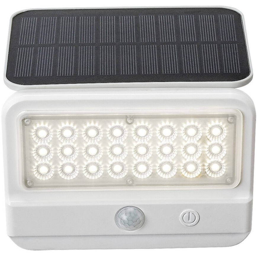 Rabalux - LED aurinkokennoseinävalaisin sensorilla LED/7W/3,7V IP54 valkoinen 3000 mAh