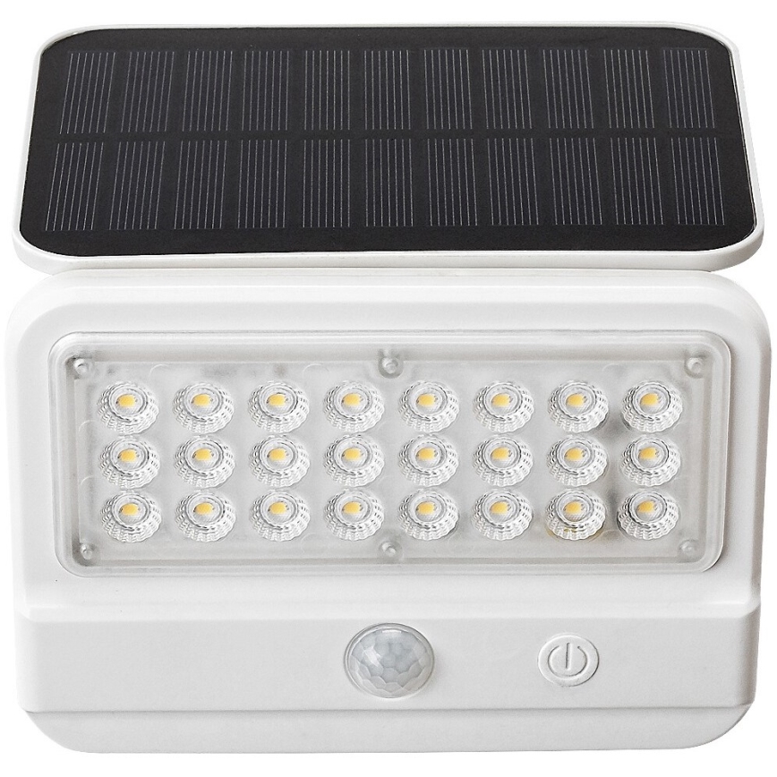 Rabalux - LED aurinkokennoseinävalaisin sensorilla LED/7W/3,7V IP54 valkoinen 3000 mAh