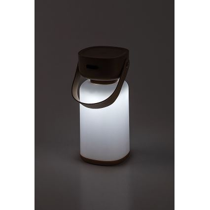 Rabalux - LED Himmennettävä ladattava ulkopöytävalaisin LED/3W/5V IP44 ruskea