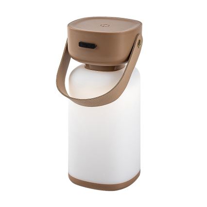 Rabalux - LED Himmennettävä ladattava ulkopöytävalaisin LED/3W/5V IP44 ruskea