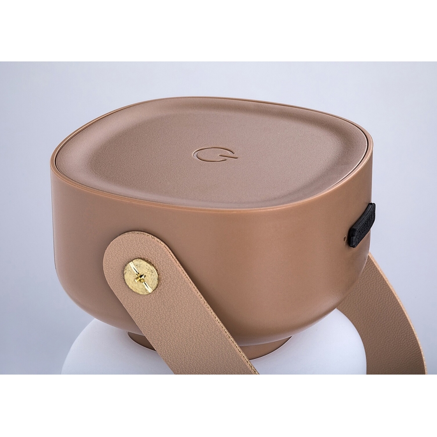 Rabalux - LED Himmennettävä ladattava ulkopöytävalaisin LED/3W/5V IP44 ruskea