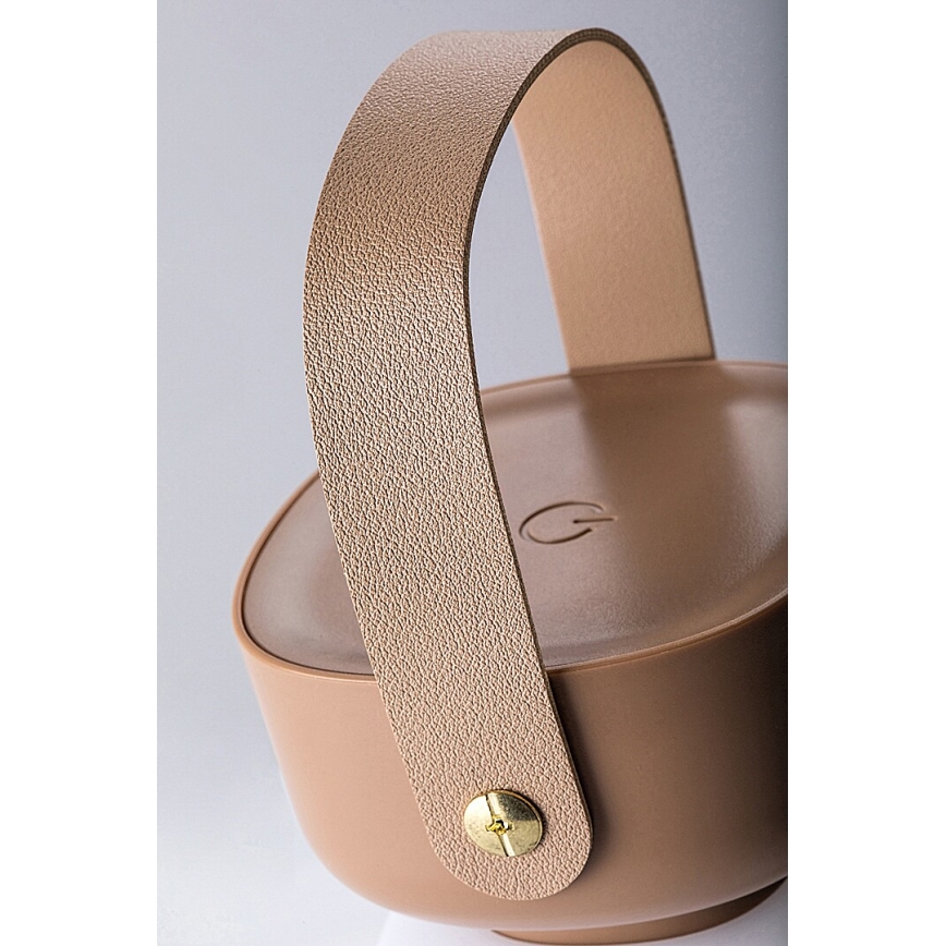 Rabalux - LED Himmennettävä ladattava ulkopöytävalaisin LED/3W/5V IP44 ruskea