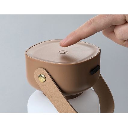 Rabalux - LED Himmennettävä ladattava ulkopöytävalaisin LED/3W/5V IP44 ruskea