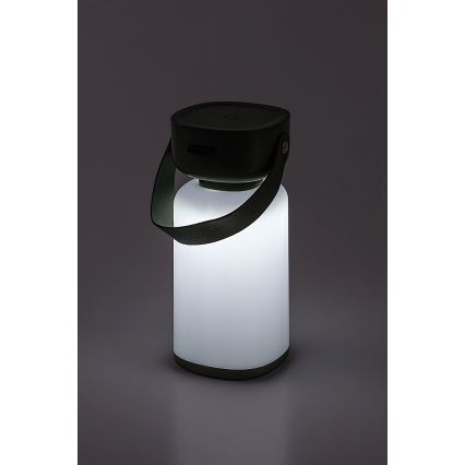 Rabalux - LED Himmennettävä ladattava ulkopöytävalaisin LED/3W/5V IP44 vihreä