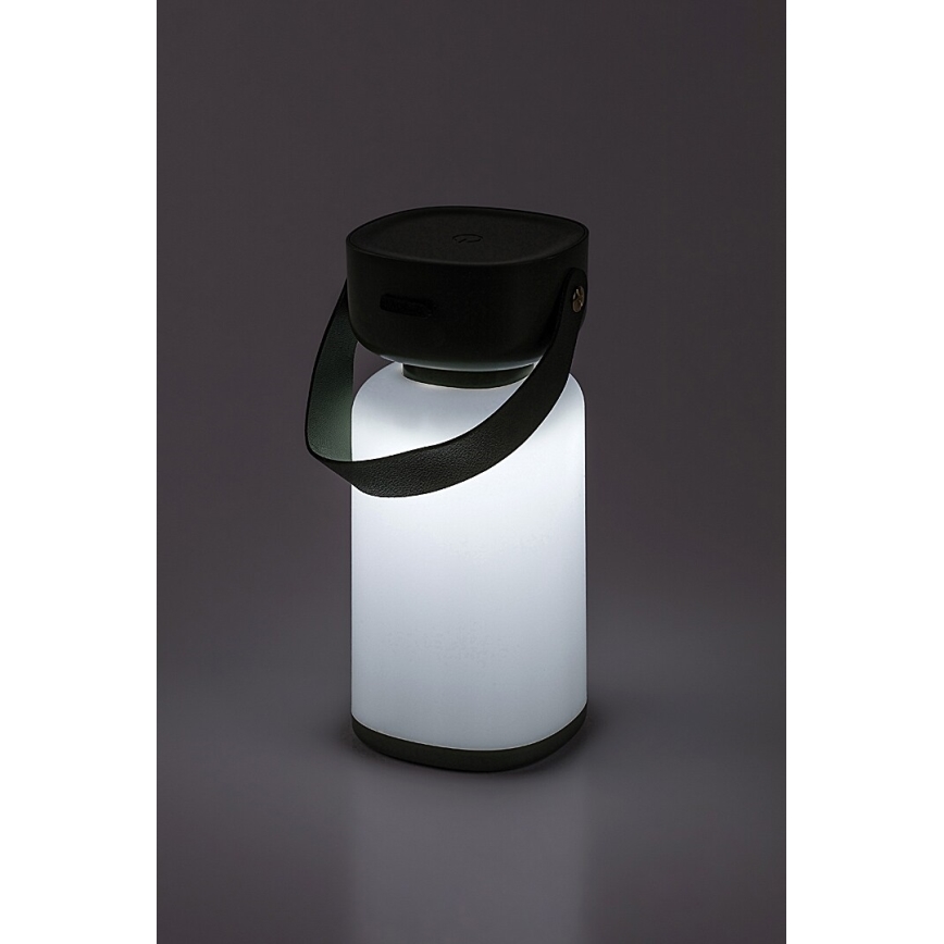 Rabalux - LED Himmennettävä ladattava ulkopöytävalaisin LED/3W/5V IP44 vihreä