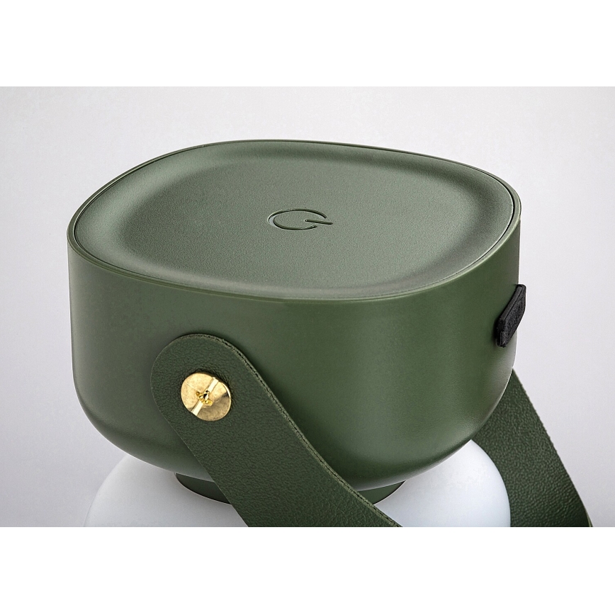 Rabalux - LED Himmennettävä ladattava ulkopöytävalaisin LED/3W/5V IP44 vihreä