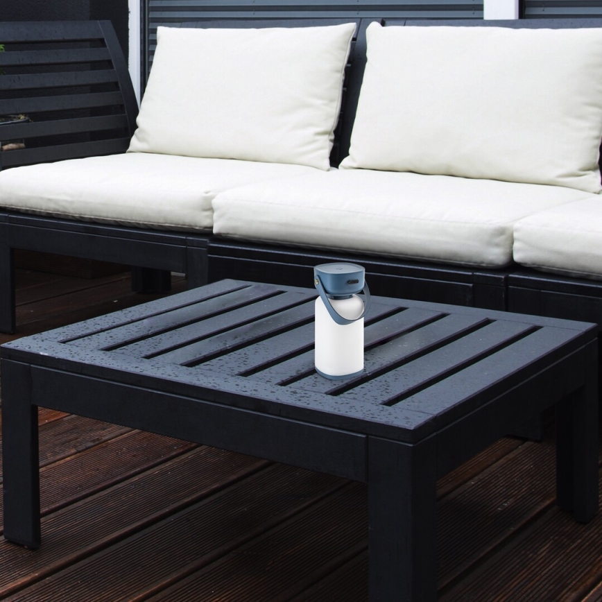 Rabalux - LED Himmennettävä ladattava ulkopöytävalaisin LED/3W/5V IP44 sininen