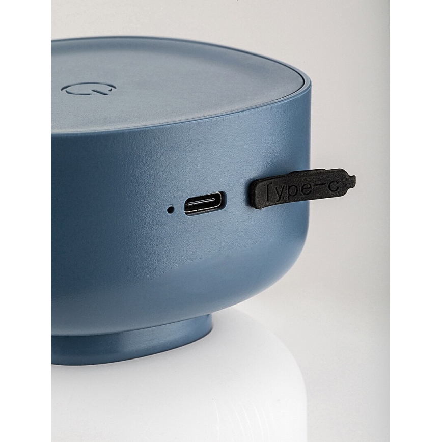 Rabalux - LED Himmennettävä ladattava ulkopöytävalaisin LED/3W/5V IP44 sininen