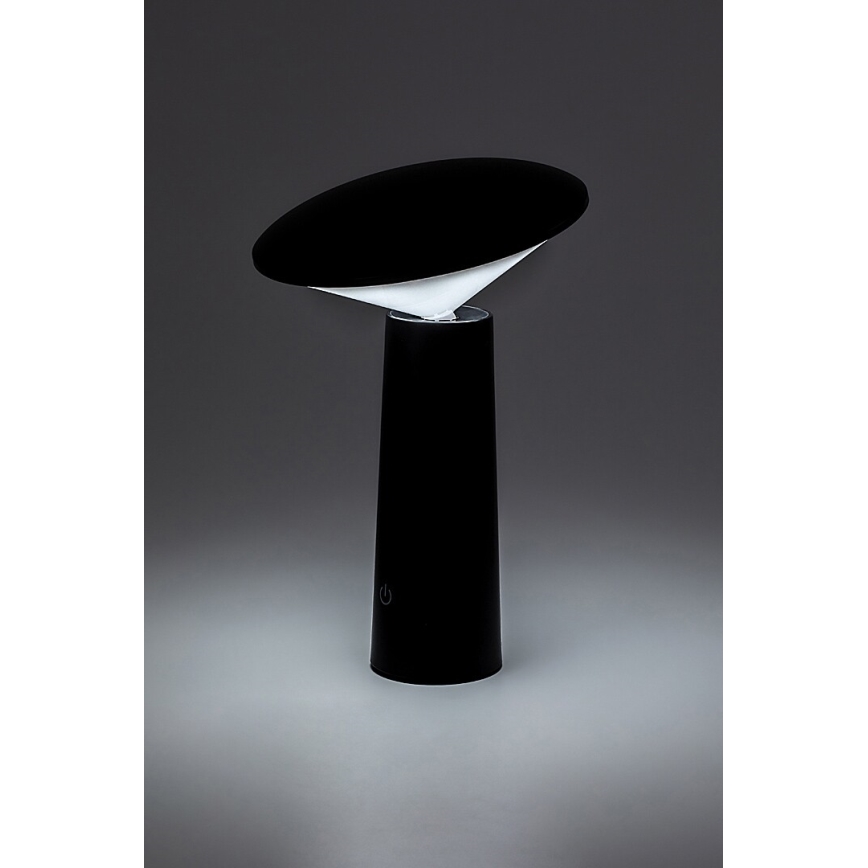 Rabalux - LED Himmennettävä ladattava kosketuspöytävalaisin POLPERRO LED/3W/3,7V 1200mAh musta