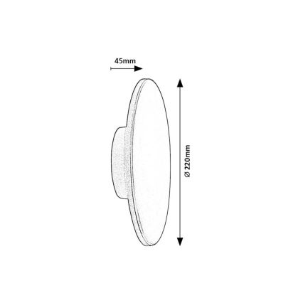 Rabalux - LED-ulkoseinävalaisin 15W/230V 2700/4000/6500K IP65 harmaa