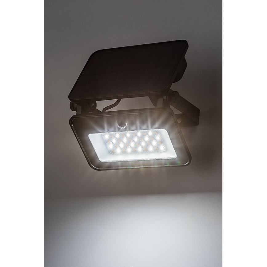 Rabalux - LED aurinkokennovalo liiketunnistimella LED/6W/3,7V 3000/4000/6500K IP65 2200 mAh