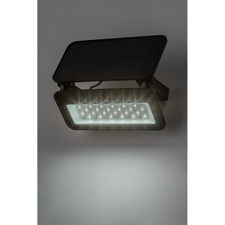 Rabalux - LED aurinkokennovalo liiketunnistimella LED/8W/3,7V 3000/4000/6500K IP65 2600 mAh