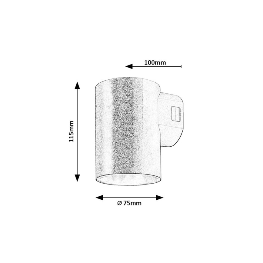 Rabalux - LED-ulkoseinävalaisin LED/9W/230V 2700/4000/6500K IP65 valkoinen