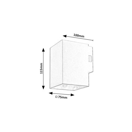 Rabalux - LED-ulkoseinävalaisin LED/9W/230V 2700/4000/6500K IP65 valkoinen