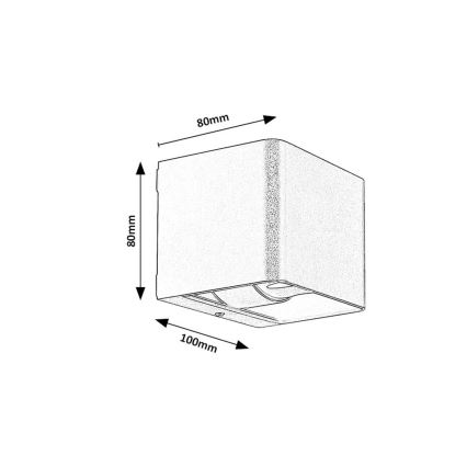 Rabalux - LED-ulkoseinävalaisin LED/10W/230V IP54 ruskea
