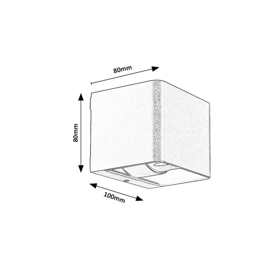 Rabalux - LED-ulkoseinävalaisin LED/10W/230V IP54 harmaa