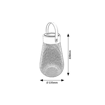 Rabalux - LED-aurinkovalaisin LED/0,16W/1,2V 400 mAh IP44