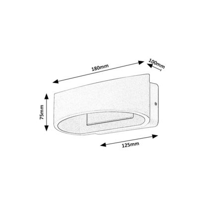 Rabalux - LED ulkoseinävalaisin LED/9W/230V IP54 valkoinen