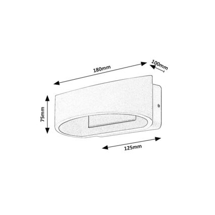 Rabalux - LED Ulkoseinävalaisin LED/9W/230V IP54 antrasiitti