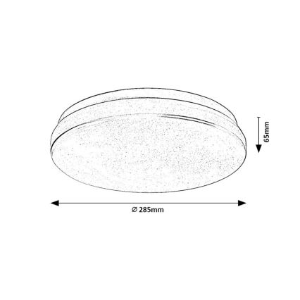 Rabalux - LED-kylpyhuoneen kattovalaisin LED/18W/230V 3000/4000/6000K IP44 Ø 28,5 cm