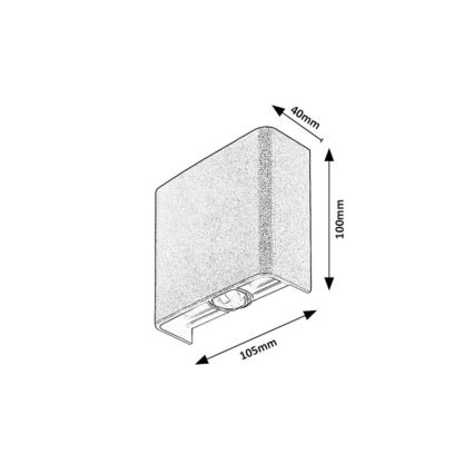 Rabalux - LED-seinävalaisin ulkokäyttöön 2W/230V 2000/2700/4000K IP65