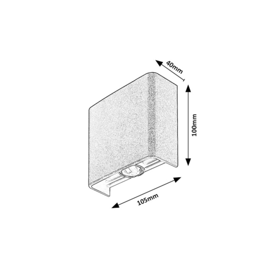 Rabalux - LED-seinävalaisin ulkokäyttöön 2W/230V 2000/2700/4000K IP65