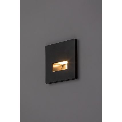 Rabalux - LED-porrasvalaisin LED/1W/230V 3000/4500/6500K musta