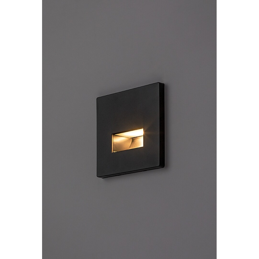 Rabalux - LED-porrasvalaisin LED/1W/230V 3000/4500/6500K musta