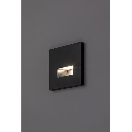 Rabalux - LED-porrasvalaisin LED/1W/230V 3000/4500/6500K musta